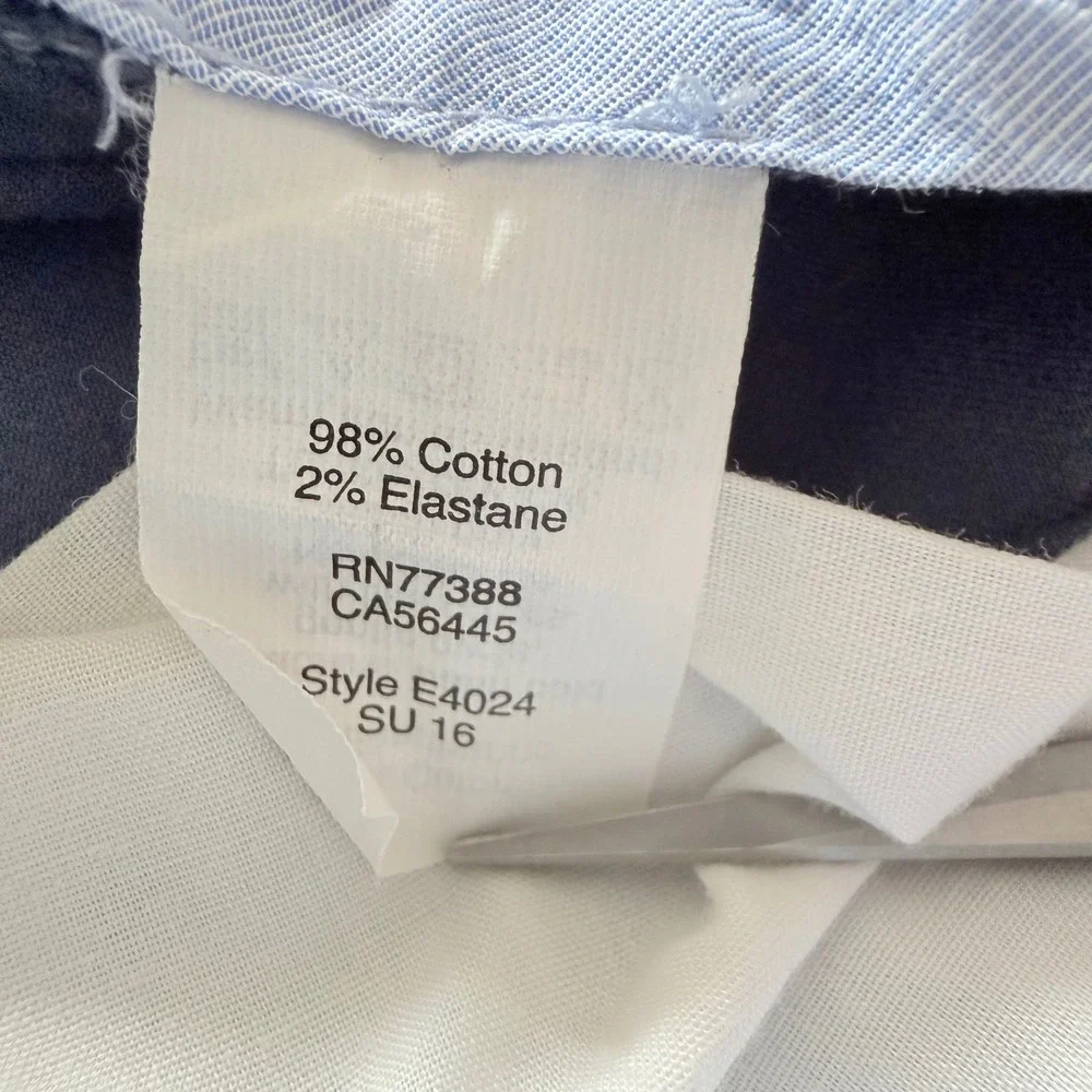 J. Crew Flex Chino Driggs Slim Fit Pants Blue‎ 32x32 Cotton Stretch